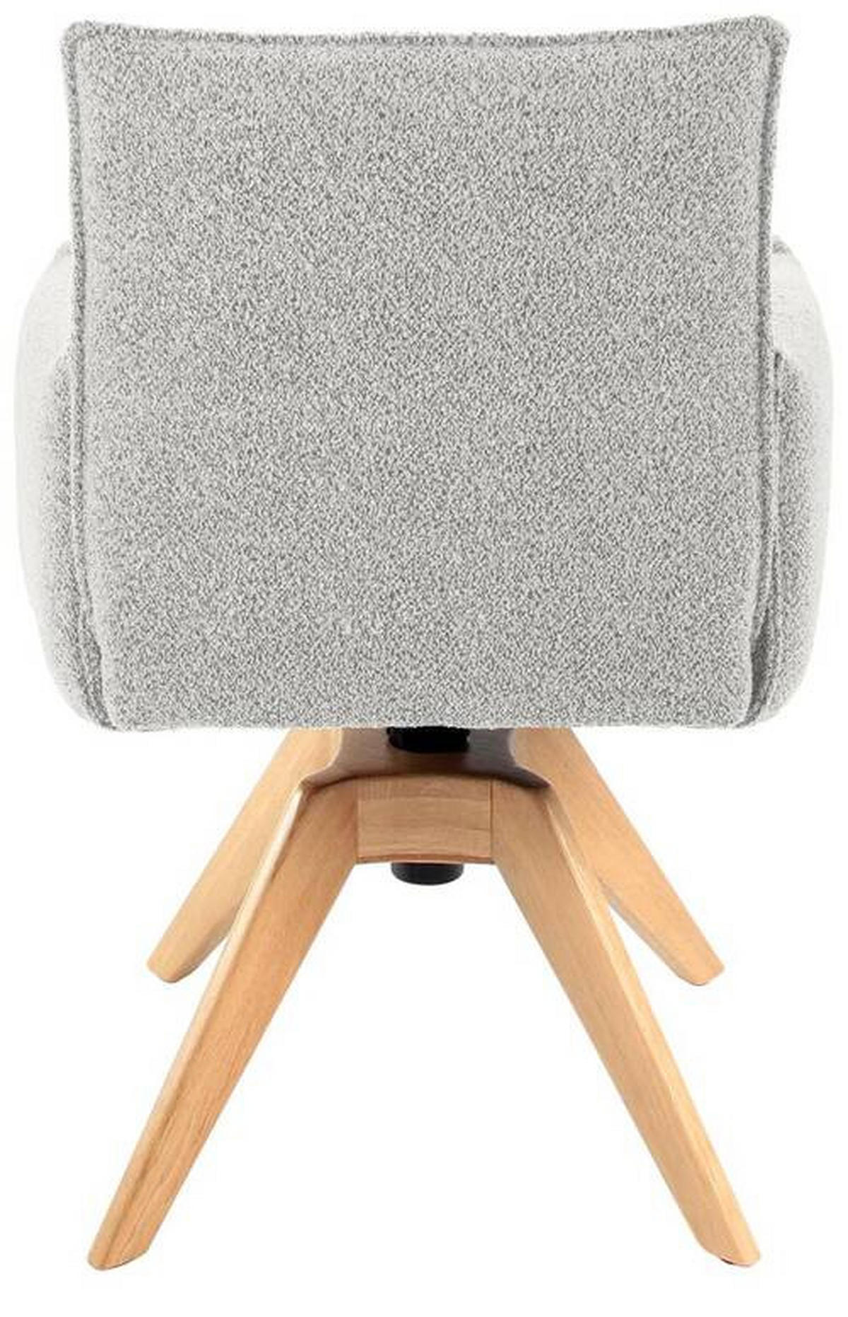 ARMLEHNSTUHL  in Webstoff  - Champagner/Eichefarben, Design, Holz/Textil (57/86/65cm) - Valnatura
