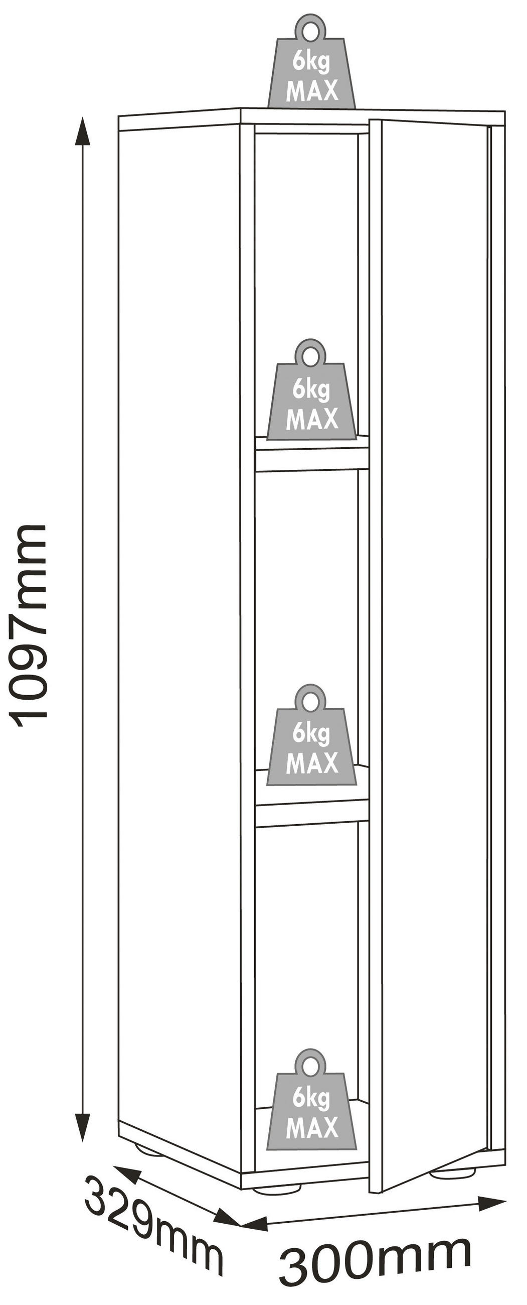 AKTENSCHRANK 30/110/33 cm  - Honigeiche/Anthrazit, Design, Holzwerkstoff (30/110/33cm) - MID.YOU