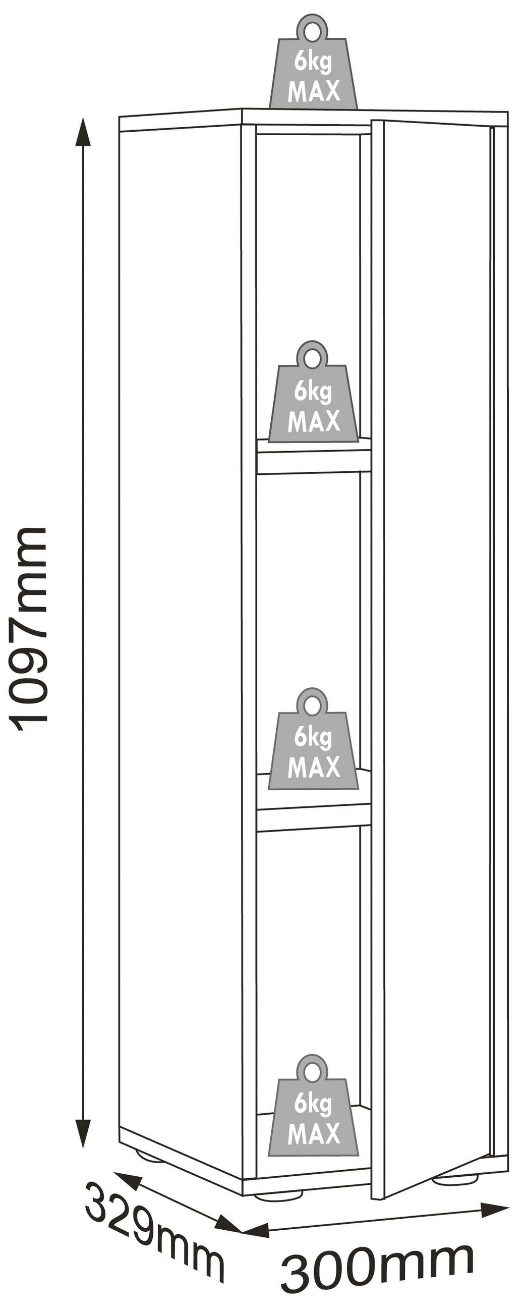 AKTENSCHRANK 30/110/33 cm  - Honigeiche/Anthrazit, Design, Holzwerkstoff (30/110/33cm) - MID.YOU