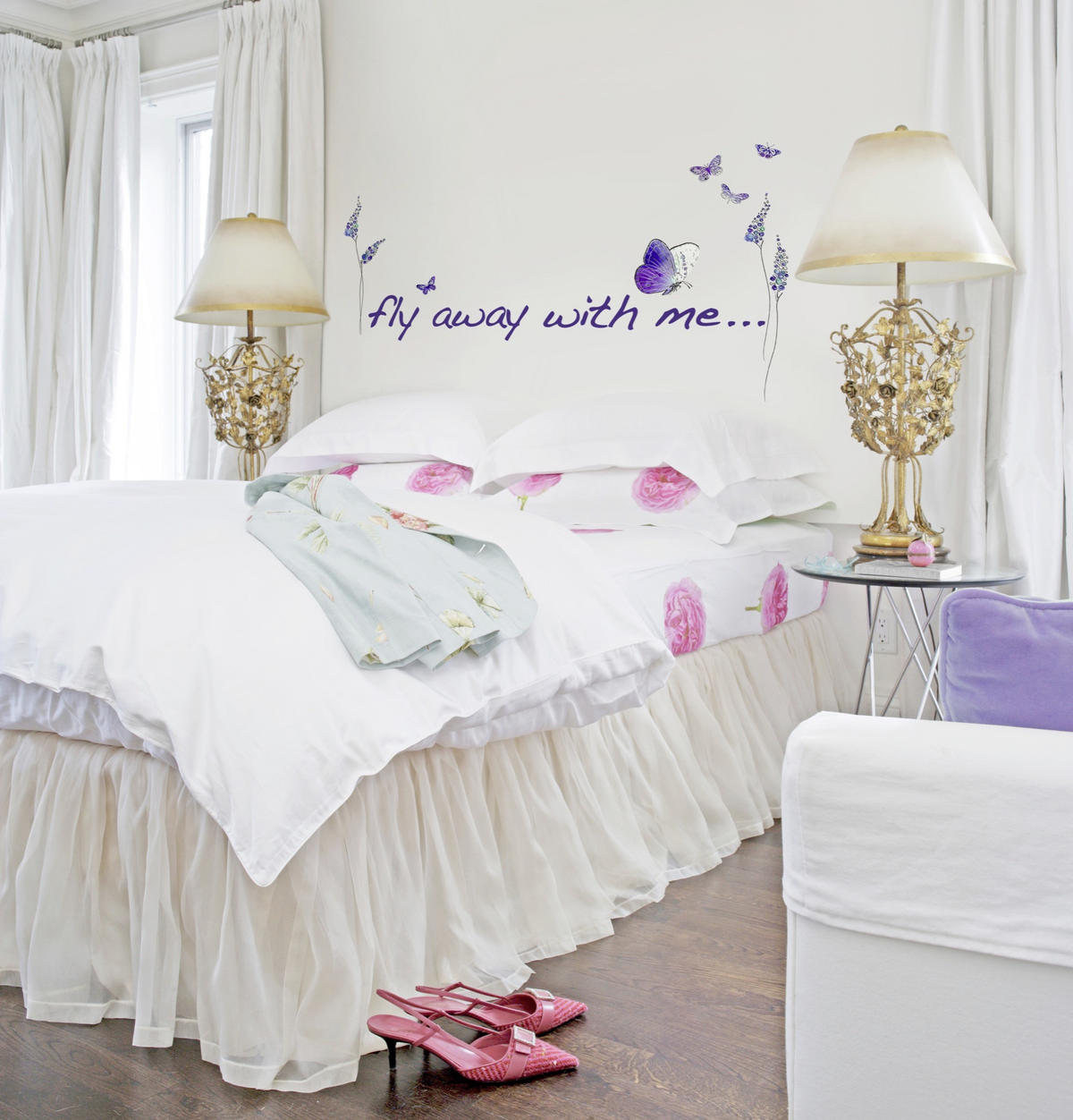 DEKORSTICKERS 100/70 cm     - lila, Lifestyle, plast (100/70cm) - Komar