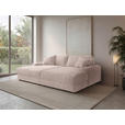 BIGSOFA Cord Rosa  - Schwarz/Rosa, MODERN, Kunststoff/Textil (234/93/190cm) - Carryhome