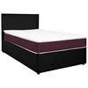 BOXBETT 120/200 cm  in Schwarz, Brombeere  - Brombeere/Schwarz, KONVENTIONELL, Holz/Holzwerkstoff (120/200cm) - MID.YOU