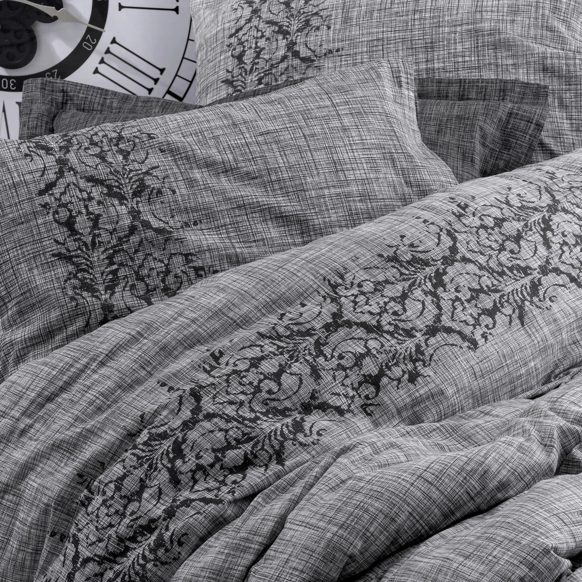 BETTWÄSCHE 135/200 cm  - Grau, Basics, Textil (135/200cm)