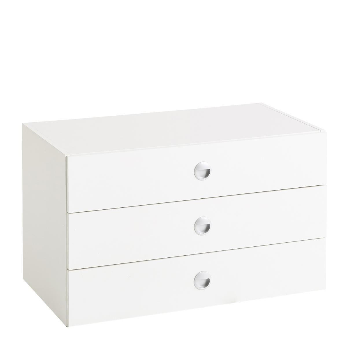 SCHUBKASTENEINSATZ 82/49/49 cm Weiß  - Weiß, Holzwerkstoff (82/49/49cm) - Carryhome