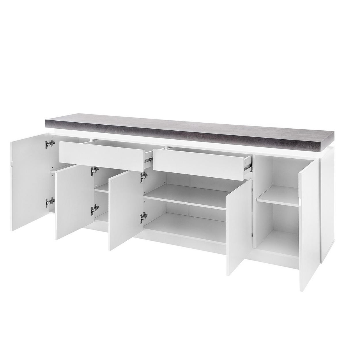 SIDEBOARD  in 200/80/40 cm  - Weiß, Design, Holzwerkstoff (200/80/40cm) - Livetastic