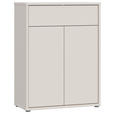 SCHUHSCHRANK  in 74,5/99,1/34,9 cm  - Sandfarben/Grau, MODERN, Holzwerkstoff/Kunststoff (74,5/99,1/34,9cm) - Carryhome