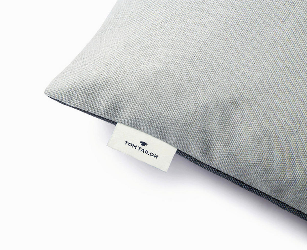 KUDDFODRAL Dove Signature 40/60 cm  - ljusgrå/grå, Klassisk, textil (40/60cm) - Tom Tailor