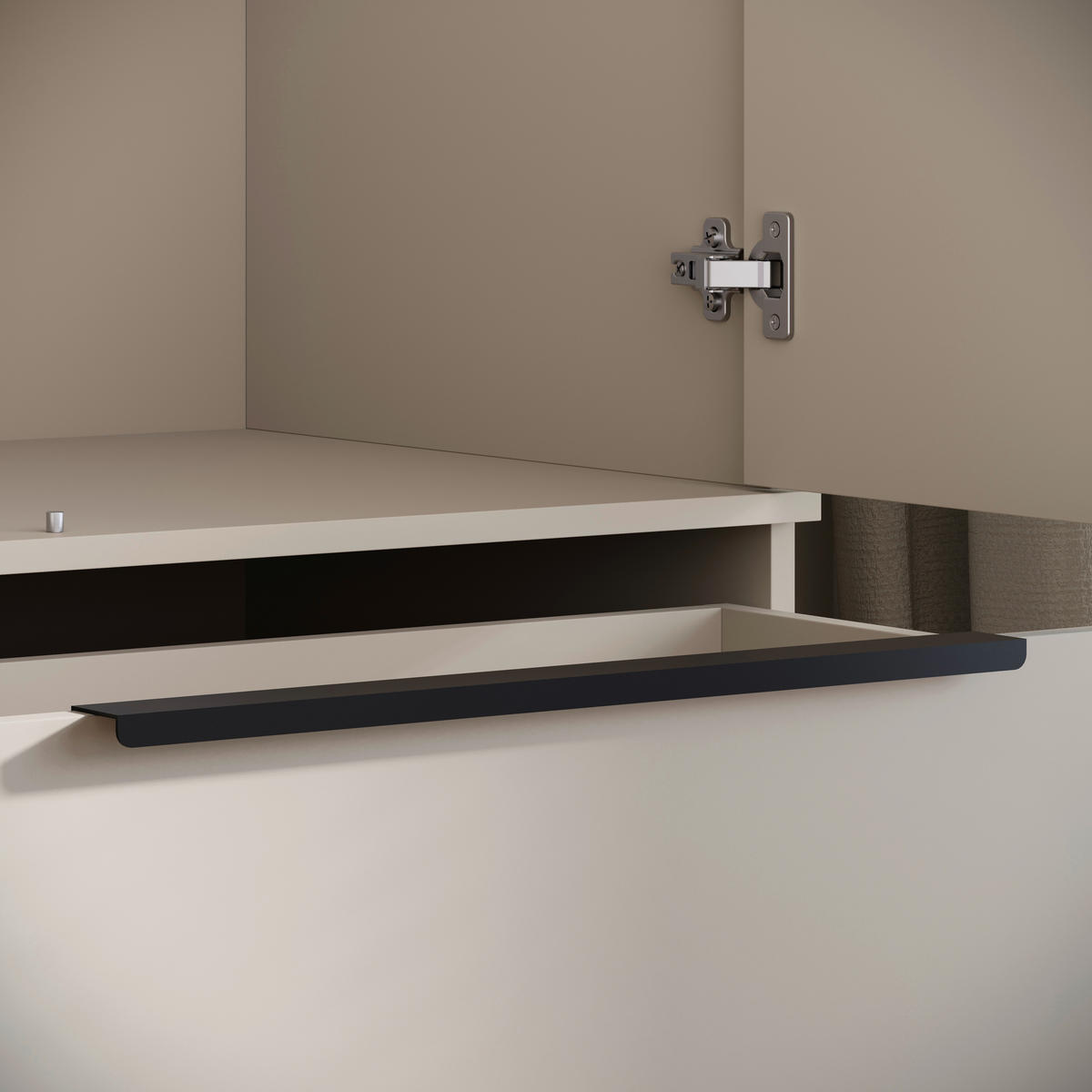 KLEIDERSCHRANK Beige, Kaschmir  - Kaschmir/Beige, Konventionell, Holzwerkstoff/Metall (134,5/192,9/51cm) - MID.YOU