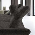 ECKSOFA in Chenille, Flachgewebe Dunkelgrün, Graubraun  165/318 cm  - Dunkelgrün/Graubraun, Design, Textil/Metall (165/318cm) - Xora