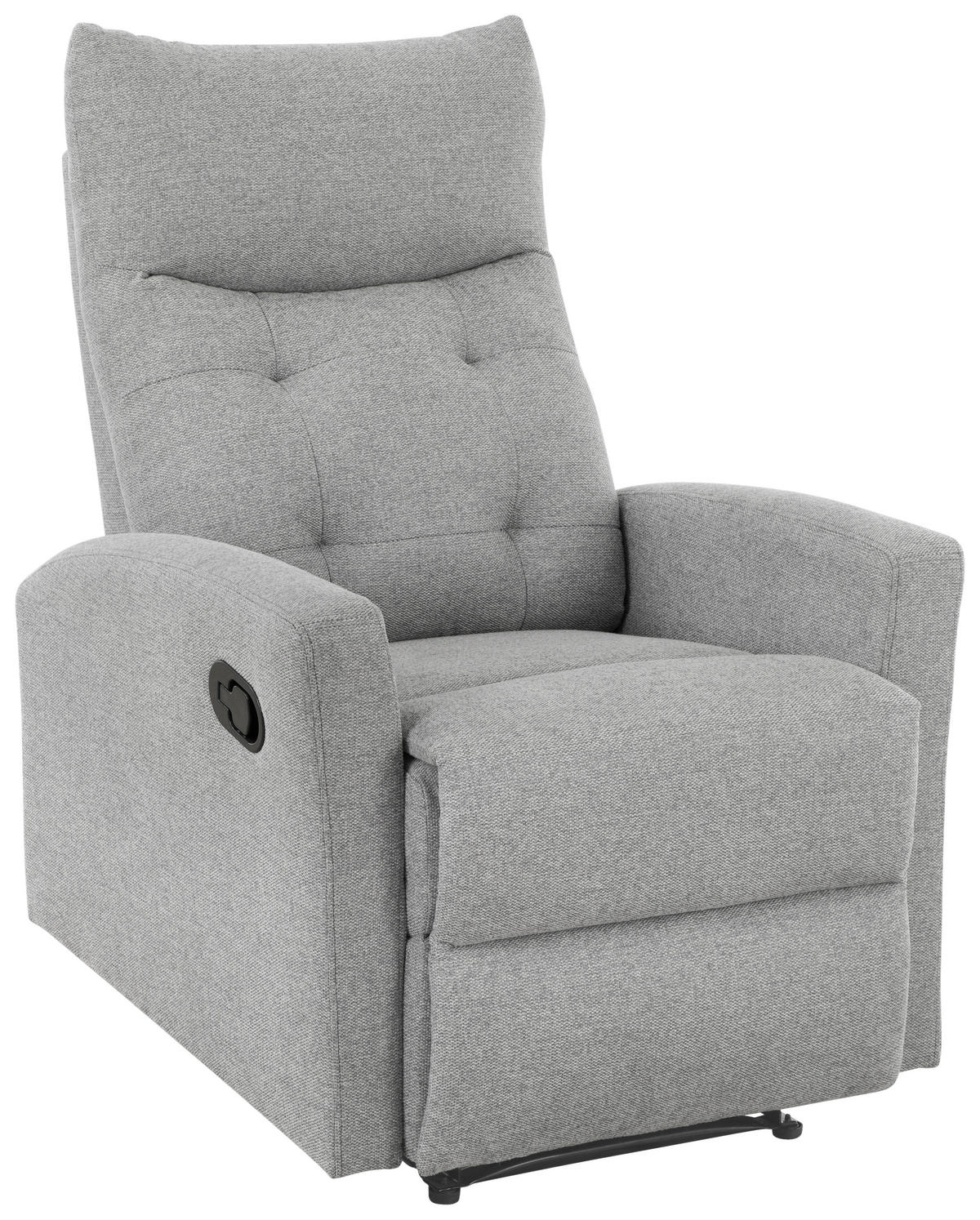 SITZGARNITUR Mikrofaser Grau  - Schwarz/Grau, Design, Textil/Metall - Livetastic