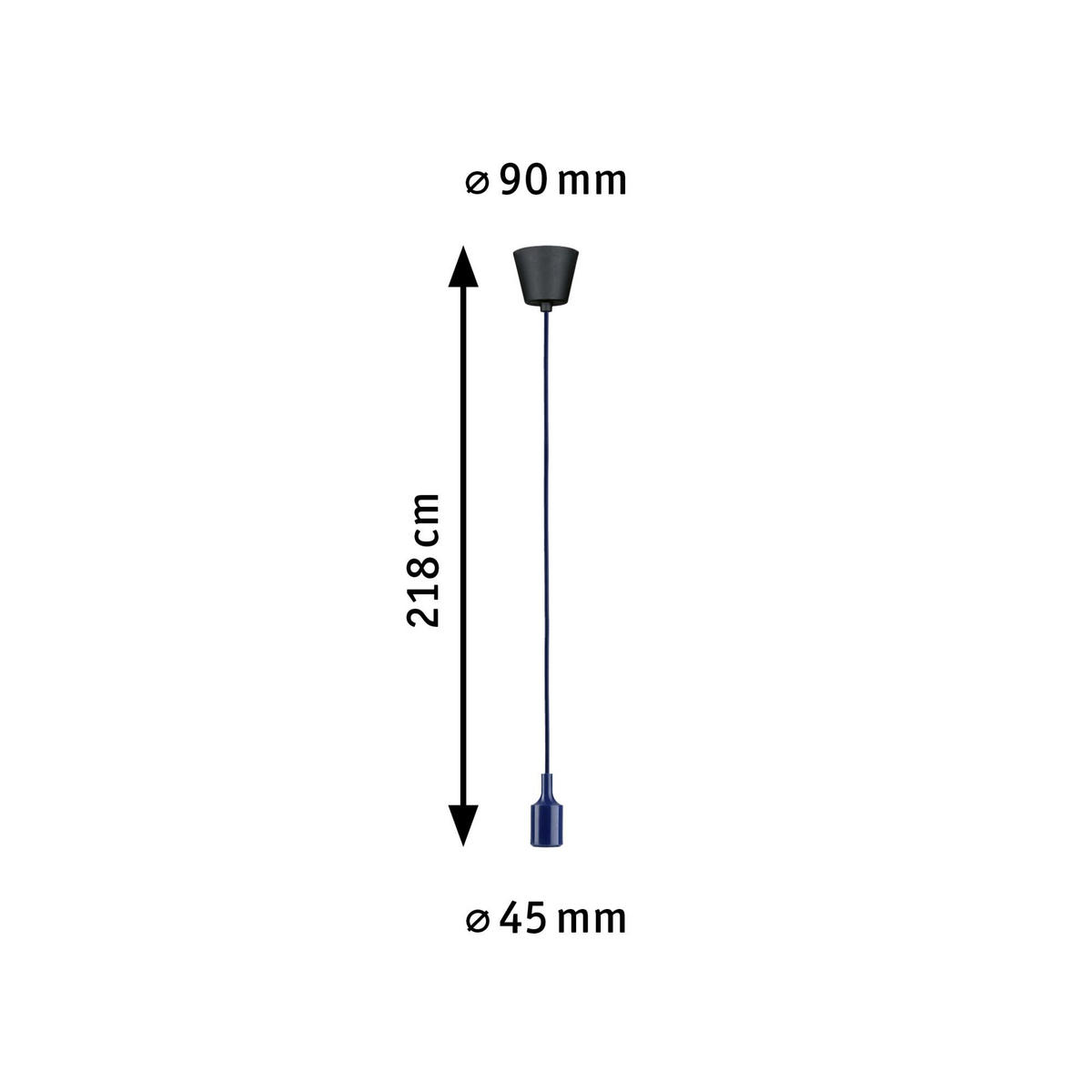 SCHNURPENDEL 78430 9,0/215 cm   - Basics (9,0/215cm) - Paulmann