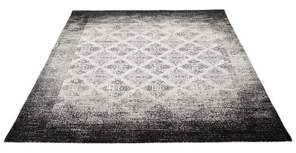 VINTAGE-TEPPICH 130/190 cm Schwarz - Schwarz, LIFESTYLE, Kunststoff/Textil (130/190cm) - Novel