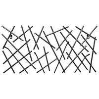 NÁSTĚNNÁ ŠATNA - černá, Design, kov (60/30/5cm)