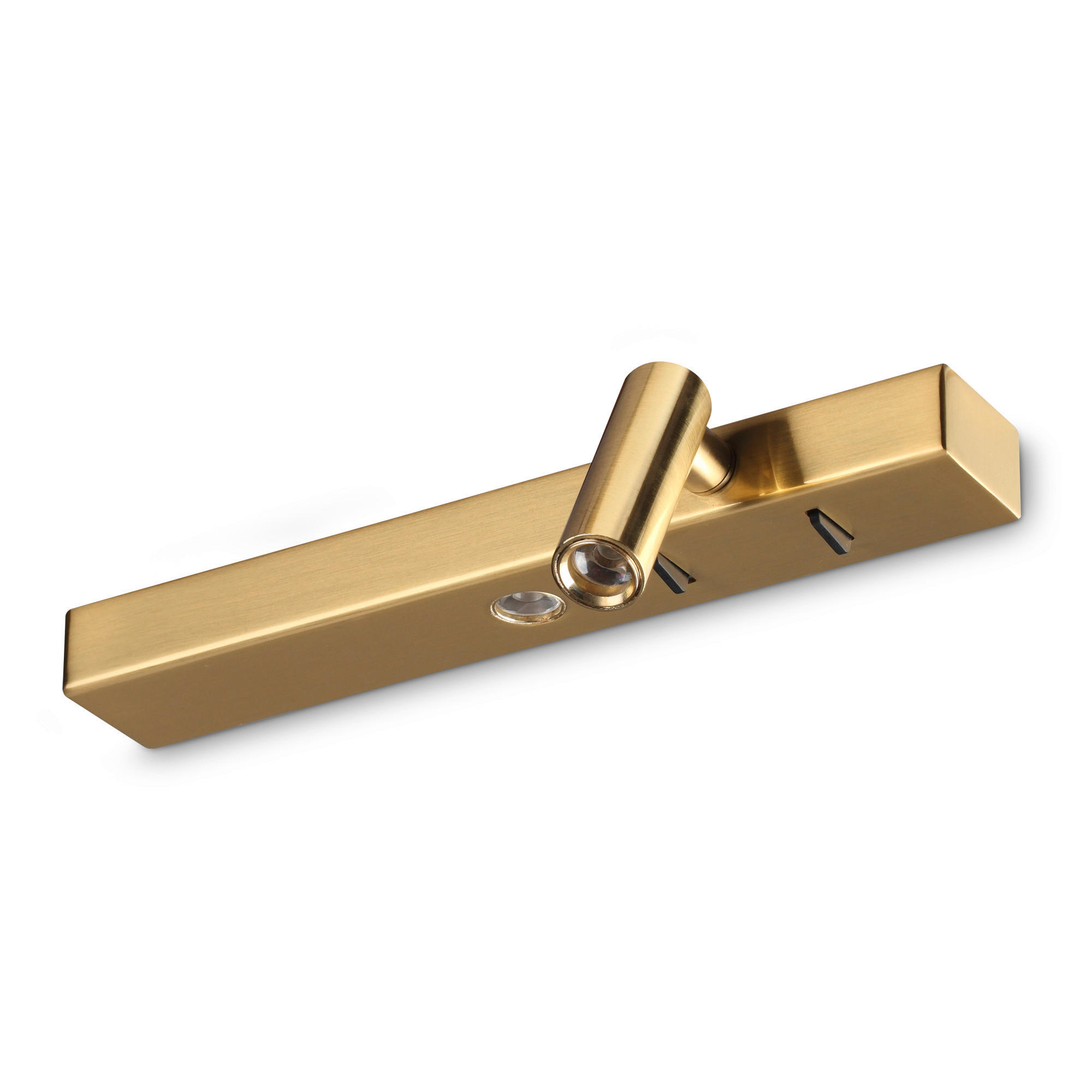LED-WANDLEUCHTE 22/6/6,5 cm   - Messingfarben, Basics, Metall (22/6/6,5cm) - Ideal Lux