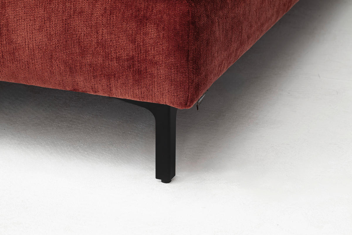 BOXSPRINGBETT 200/200 cm  in Terracotta  - Terracotta/Schwarz, KONVENTIONELL, Holz/Holzwerkstoff (200/200cm) - Schöner Wohnen