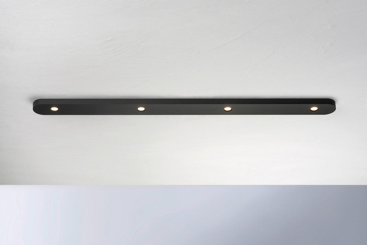 LED-DECKENLEUCHTE 70/5/1,5 cm   - Schwarz, Design, Metall (70/5/1,5cm) - BOPP