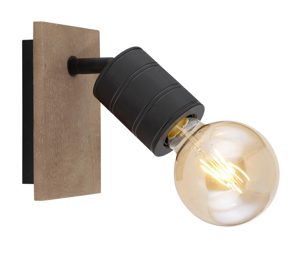 STRAHLER Josella 10/17/18 cm   - Dunkelbraun/Schwarz, Design, Holz/Metall (10/17/18cm) - Globo