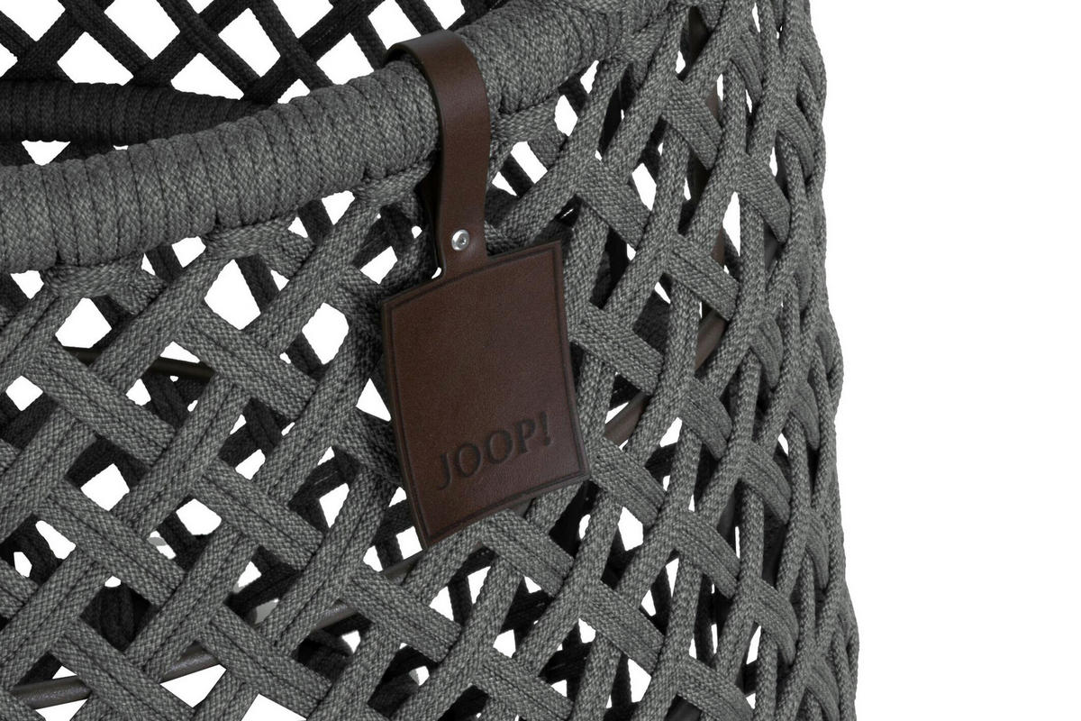 DEKOKORB  - Graphitfarben/Braun, Basics, Textil/Metall (46-54,5/55/46-54,5cm) - Joop!