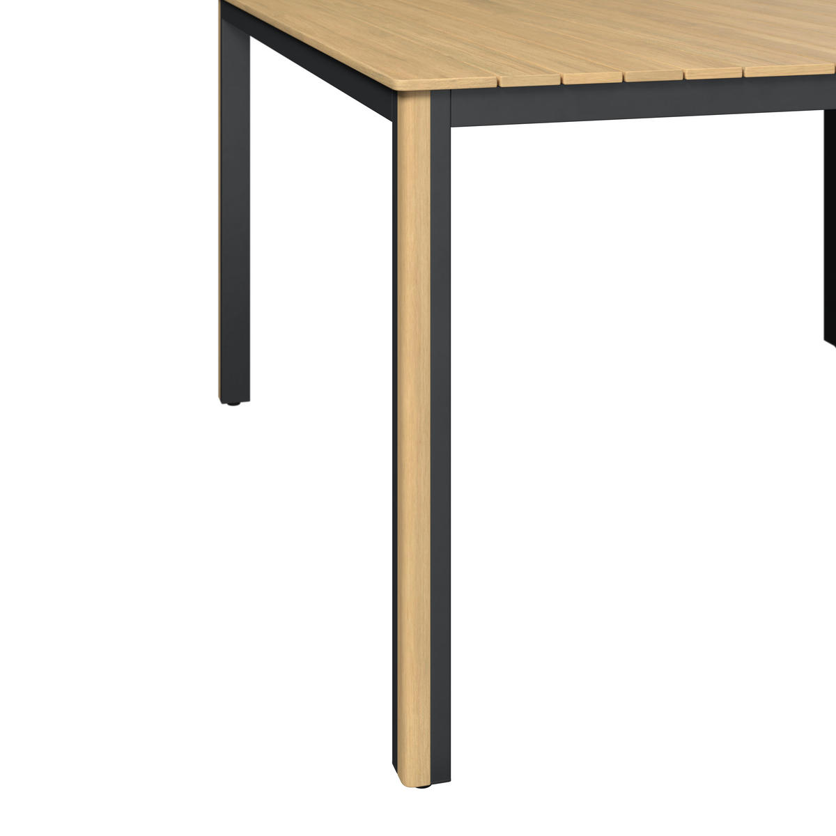 VRTNA GARNITURA   drvo, metal, tekstil  antracit, siva, boje tikovine  - boje tikovine/siva, Design, drvo/metal (230/230cm) - Ambia Garden