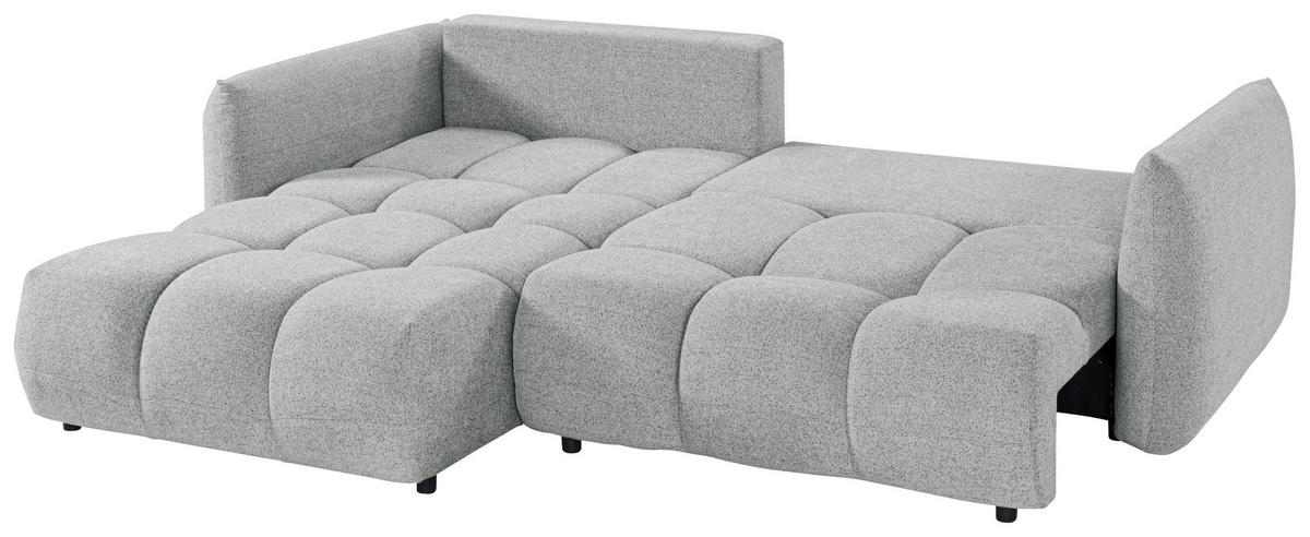 ROHOVÁ ROZKLÁDACÍ POHOVKA, plast, textil, kompozitní dřevo, šedobéžová - černá/šedobéžová, Konvenční, kompozitní dřevo/textil (273/188cm) - Livetastic