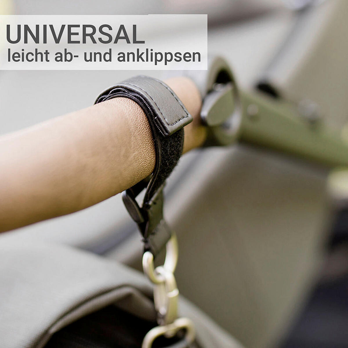 KINDERWAGENSET  FX4 Swing Set  Asphalt Grau  - Schwarz/Grau, Basics, Textil (100/55/130cm) - Gesslein