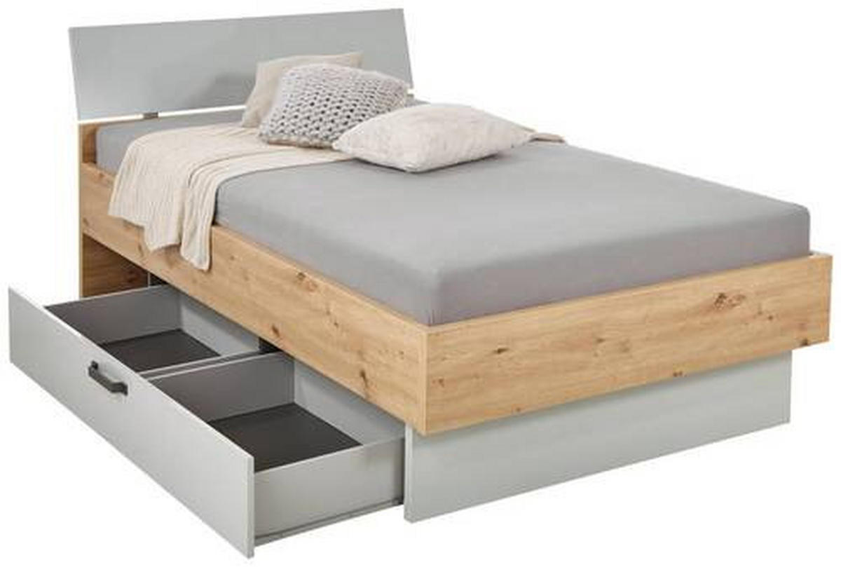 COFFRE À LITERIE  in Grau  - Grau, Modern, Holzwerkstoff (150/22/53cm) - Xora