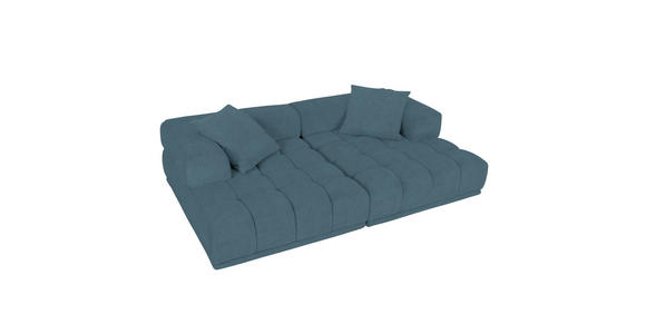 SOFAELEMENT  in Flachgewebe Petrol  - Graublau/Petrol, KONVENTIONELL, Kunststoff/Textil (125/66/155cm) - Carryhome