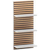 BADEZIMMERREGAL 30,3/70,2/17,5 cm  - Eichefarben/Weiß, MODERN, Holzwerkstoff (30,3/70,2/17,5cm) - Stylife