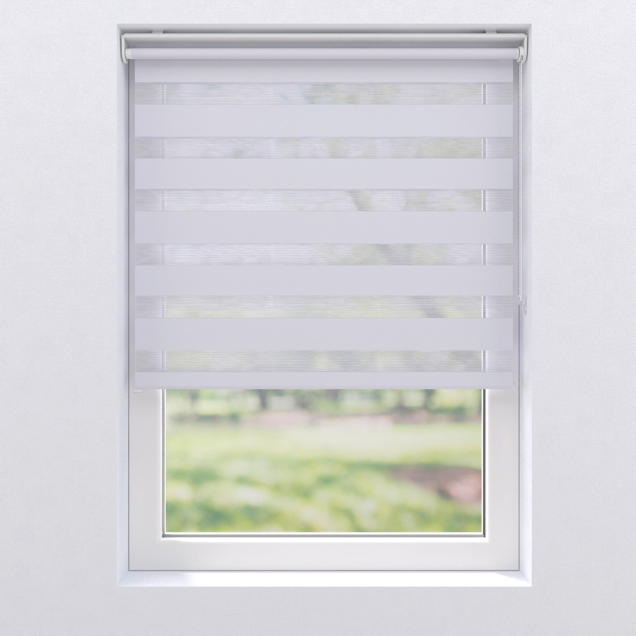 DOPPELROLLO  halbtransparent  60/150 cm    - Weiß, Basics, Textil (60/150cm)