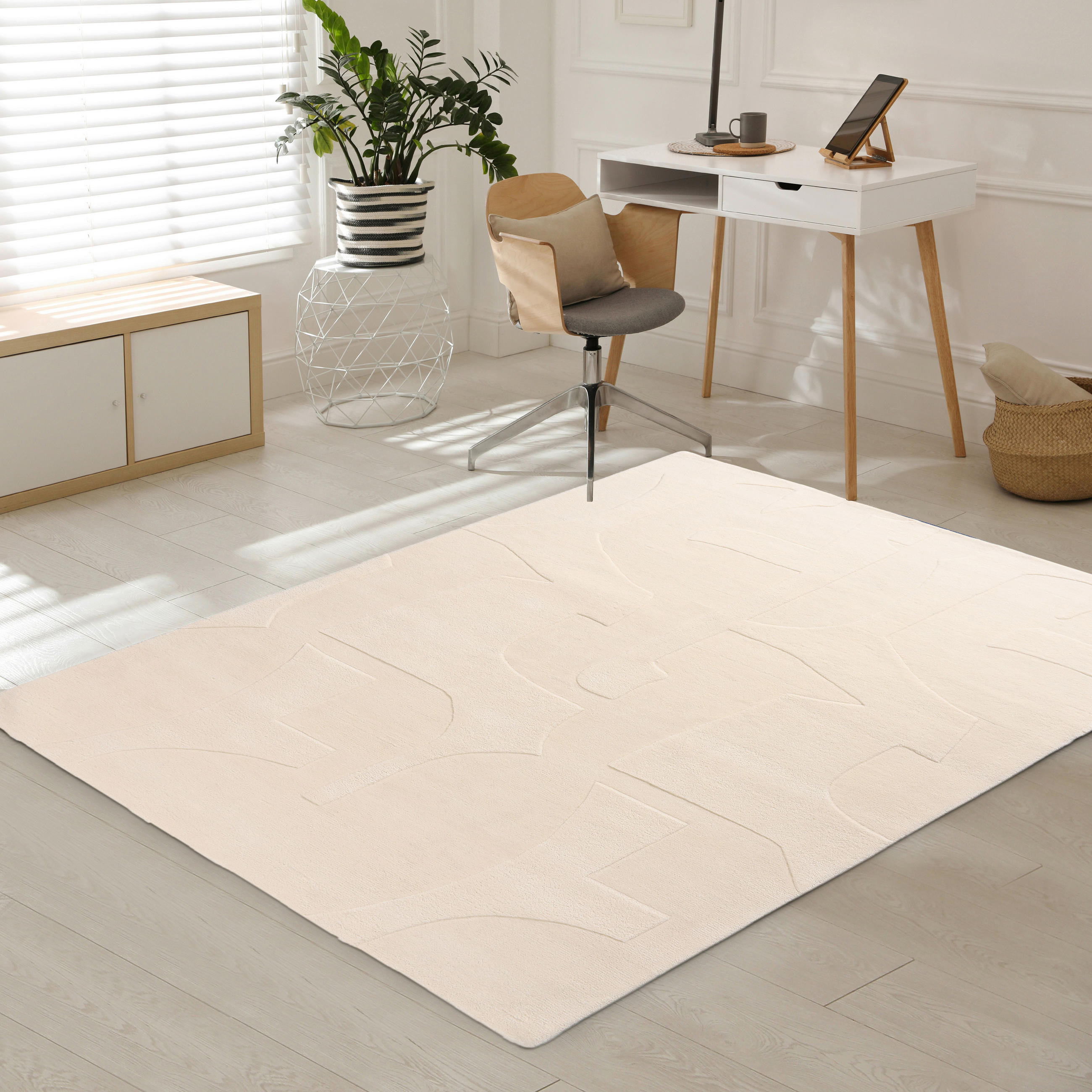 WOLLTEPPICH 190/290 cm Creme  - Creme, Basics, Textil (190/290cm)