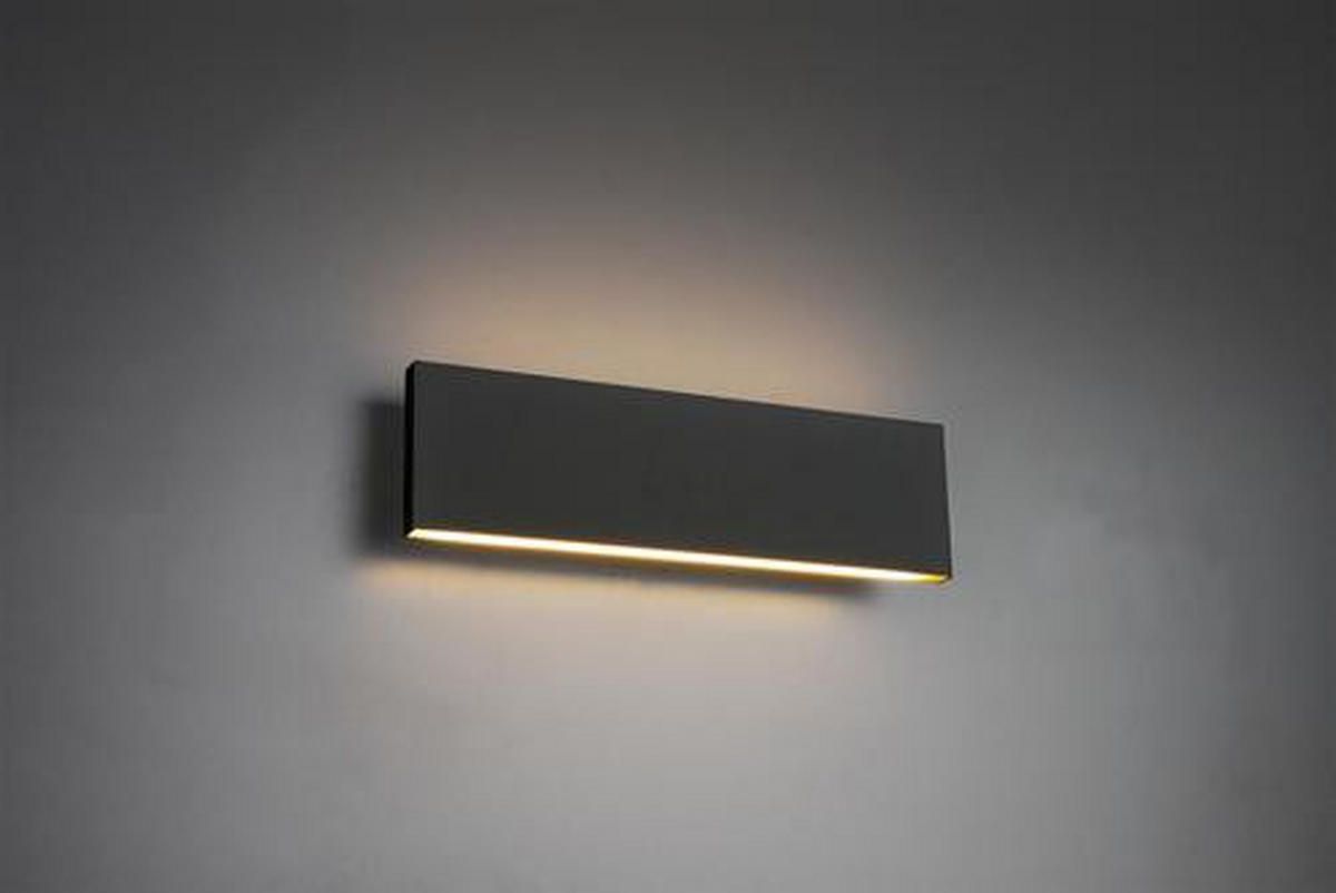 LED-WANDLEUCHTE - Anthrazit, Konventionell, Kunststoff/Metall (8/28/4,5cm) - Trio Leuchten