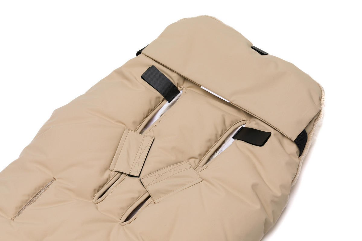 BUGGY-FUSSSACK Fluffy  - Naturfarben, Basics, Leder/Textil (50/100cm) - Jimmylee