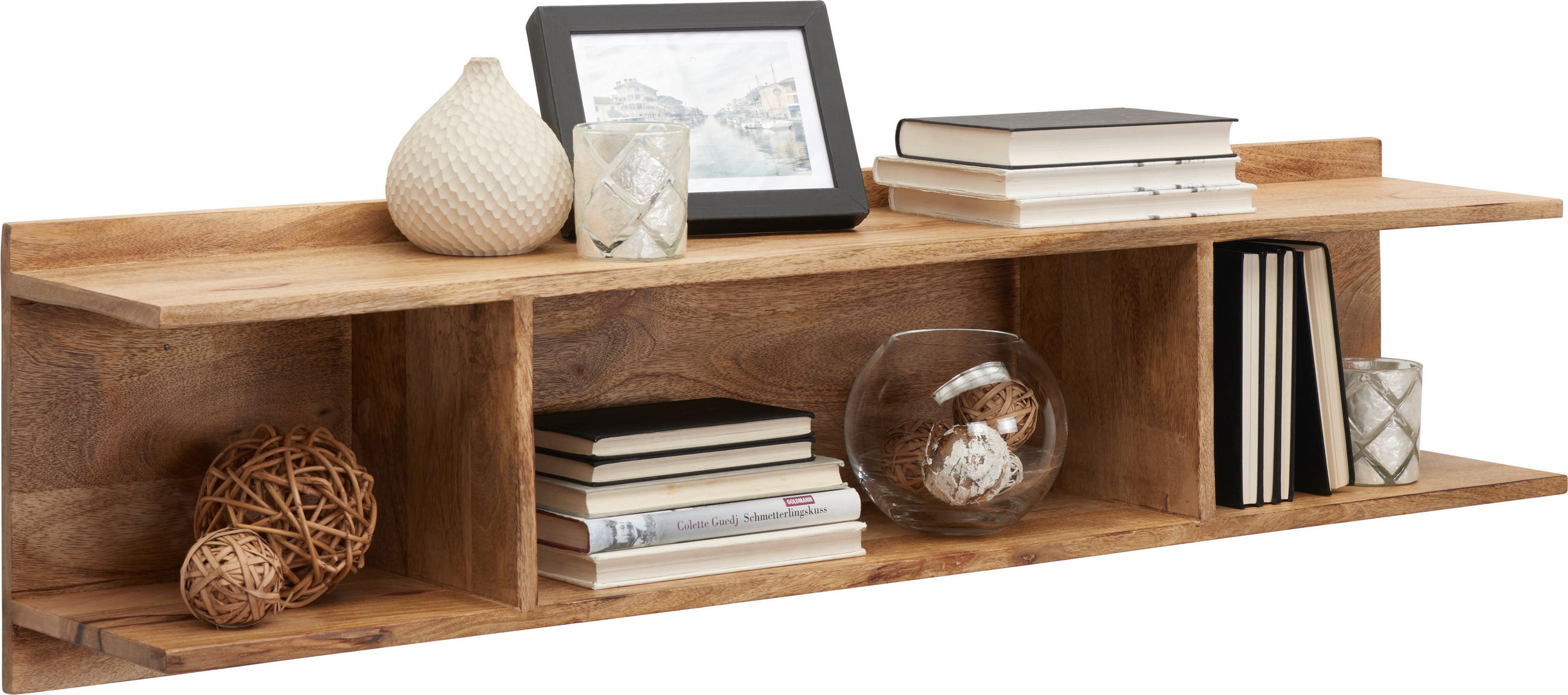 Wandboard in 118/21/30 cm Braun