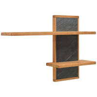 WANDBOARD  100/69,4/22 cm  - Schieferfarben/Buchefarben, Natur, Holz (100/69,4/22cm) - Valdera