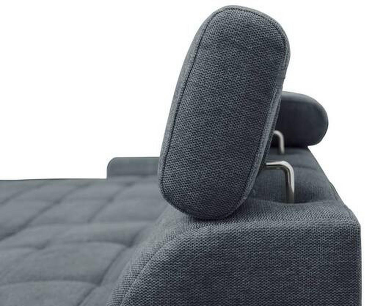 COLTAR EXTENSIBIL textil albastru închis  - alb/albastru închis, Design, plastic/textil (276/173cm) - Stylife