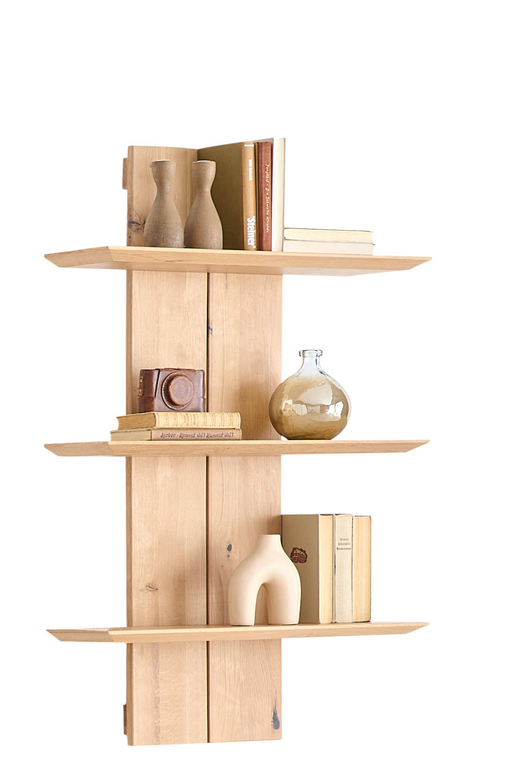 Cantus NÁSTENNÁ POLICA, sukový dub, farba duba, 75/115/23,8 cm