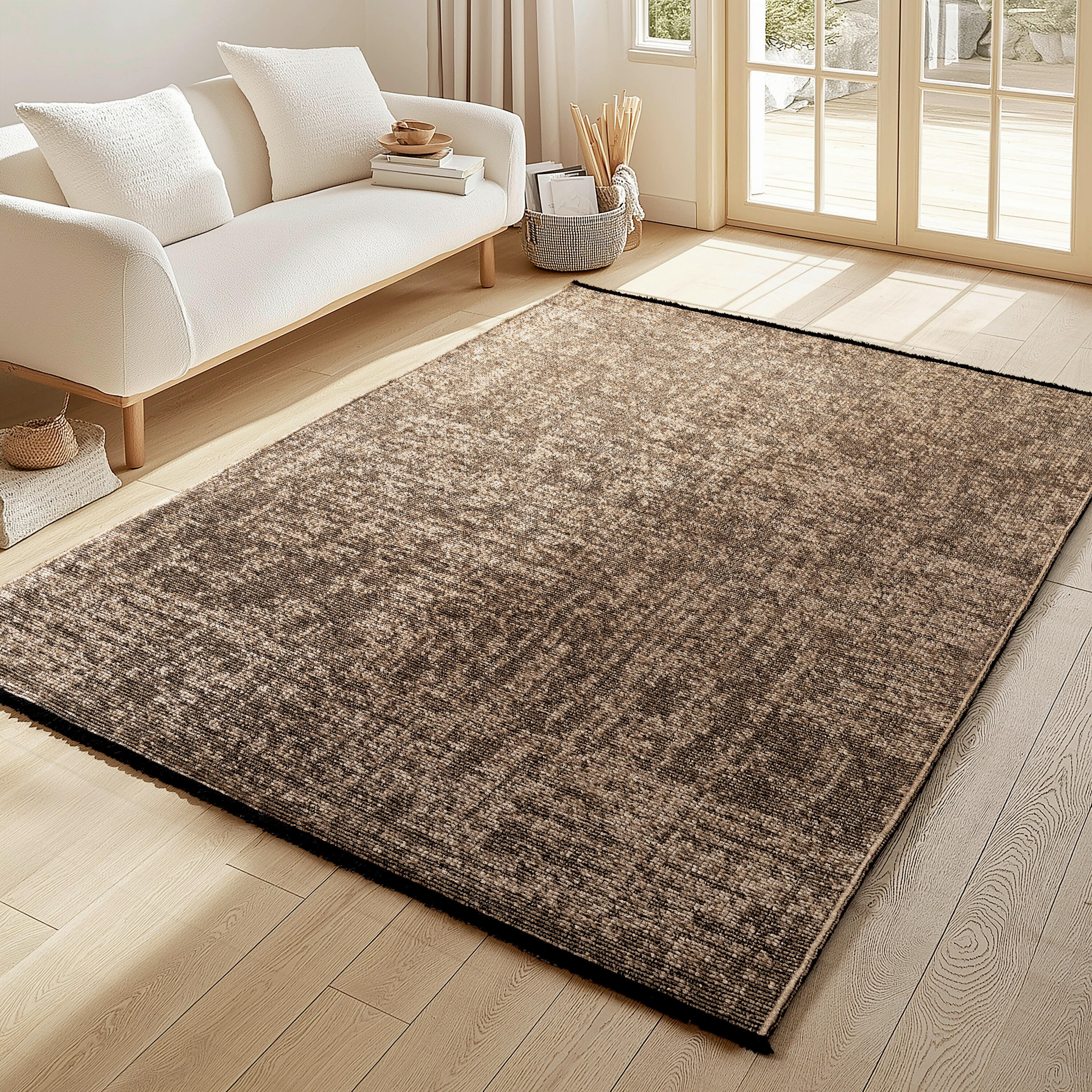 FLACHWEBETEPPICH 120/170 cm Space Braun  - Braun, Basics, Textil (120/170cm) - Novel