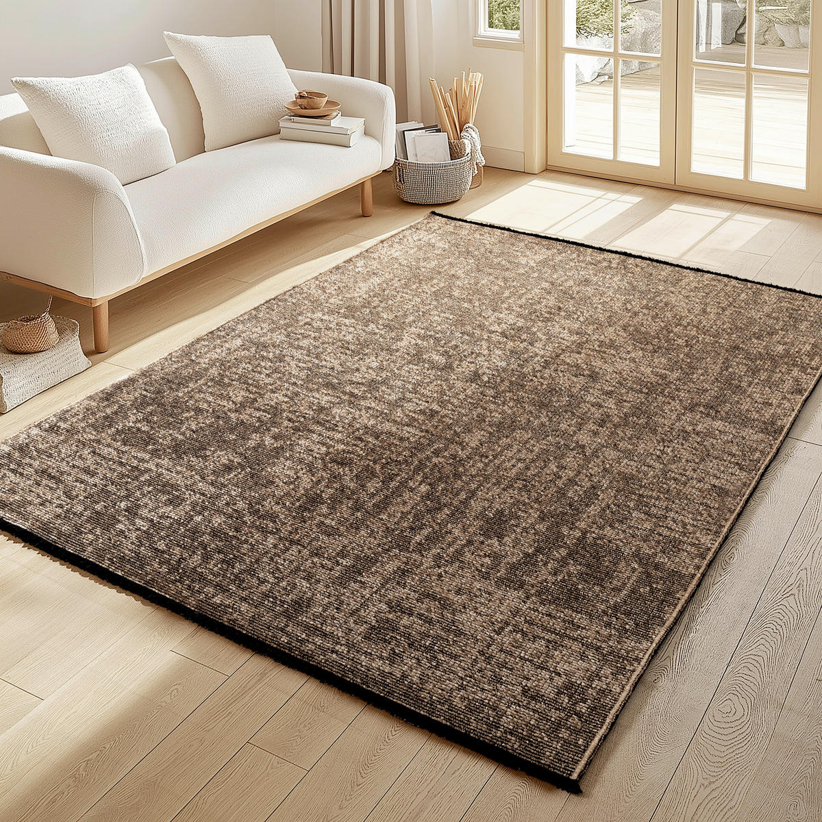 FLACHWEBETEPPICH 120/170 cm Space Braun  - Braun, Basics, Textil (120/170cm) - Novel