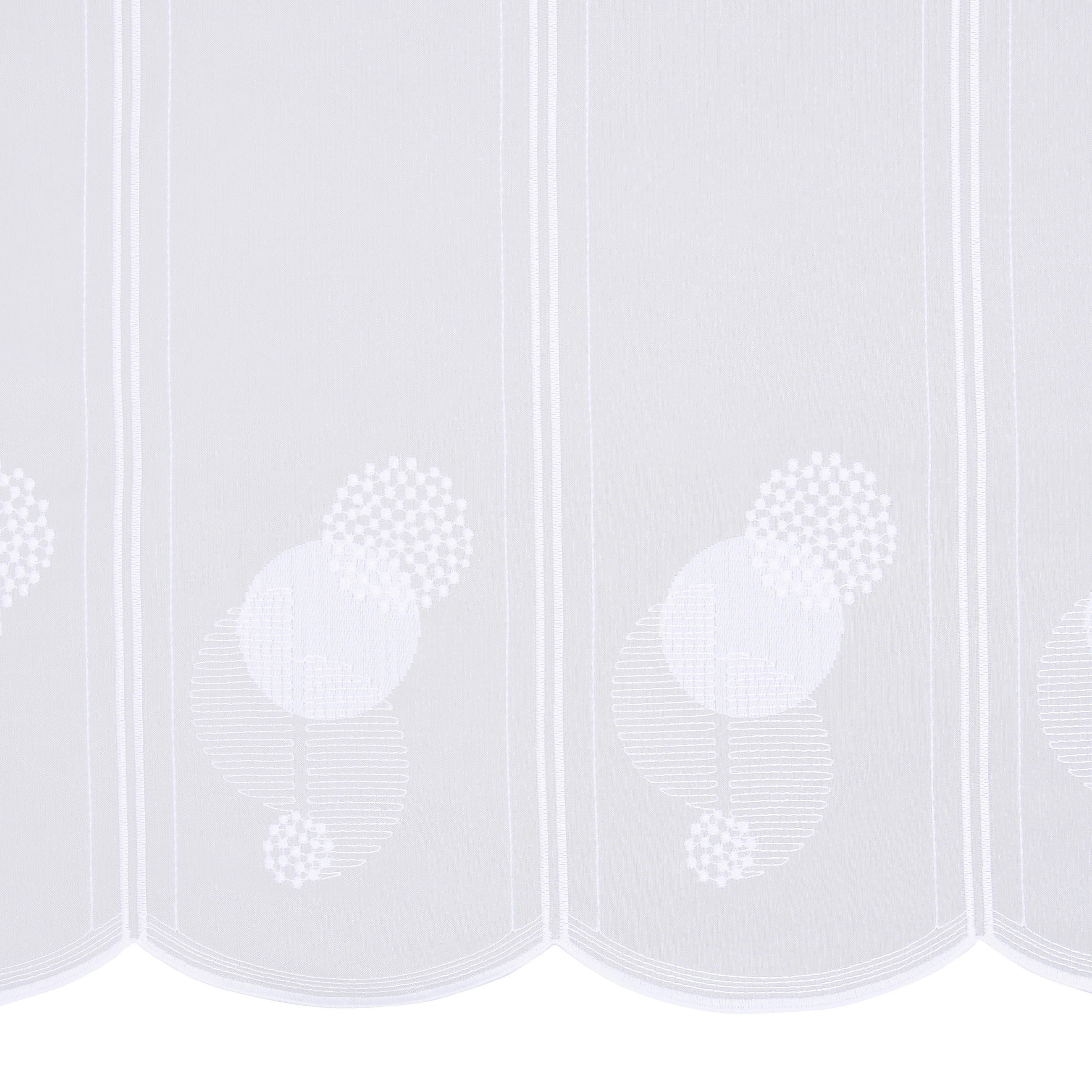 KURZGARDINE 75 cm   - Weiß, KONVENTIONELL, Textil (75cm) - Esposa