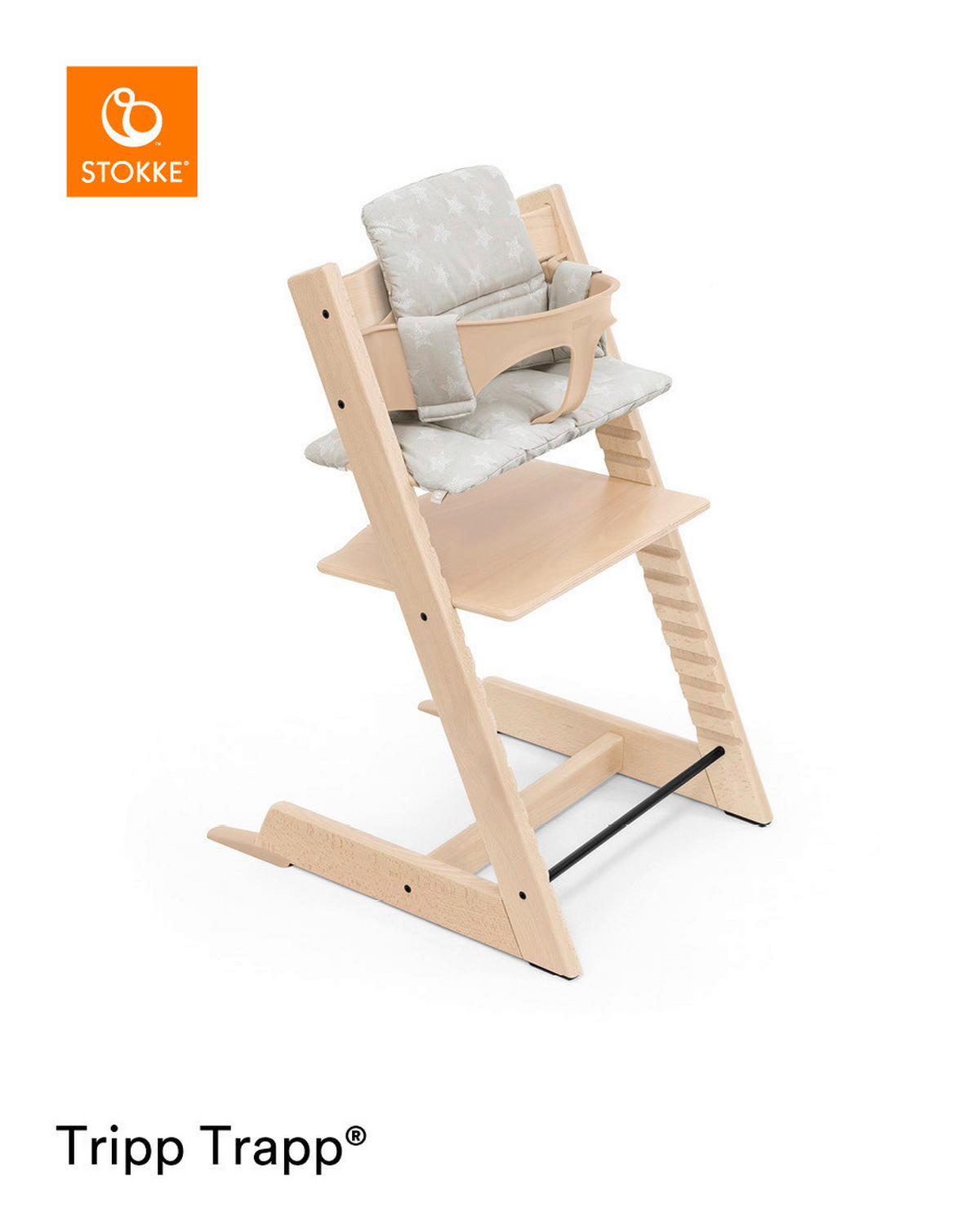 HOCHSTUHLEINLAGE Tripp Trapp classic cushion  - Grau, Basics, Textil (28/21/7cm) - Stokke