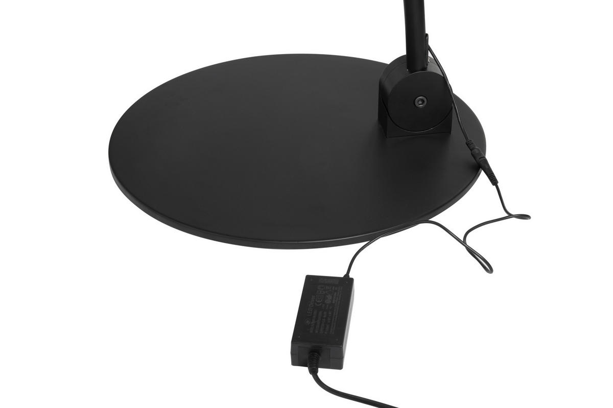 LED STOJACÍ LAMPA, 203/50/205,5 cm - černá/čiré, Trend, kov/plast (203/50/205,5cm) - Dieter Knoll