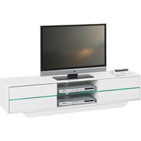 TV-ELEMENT 160/36/40 cm  - Weiss Hochglanz, Design, Glas/Holzwerkstoff (160/36/40cm)