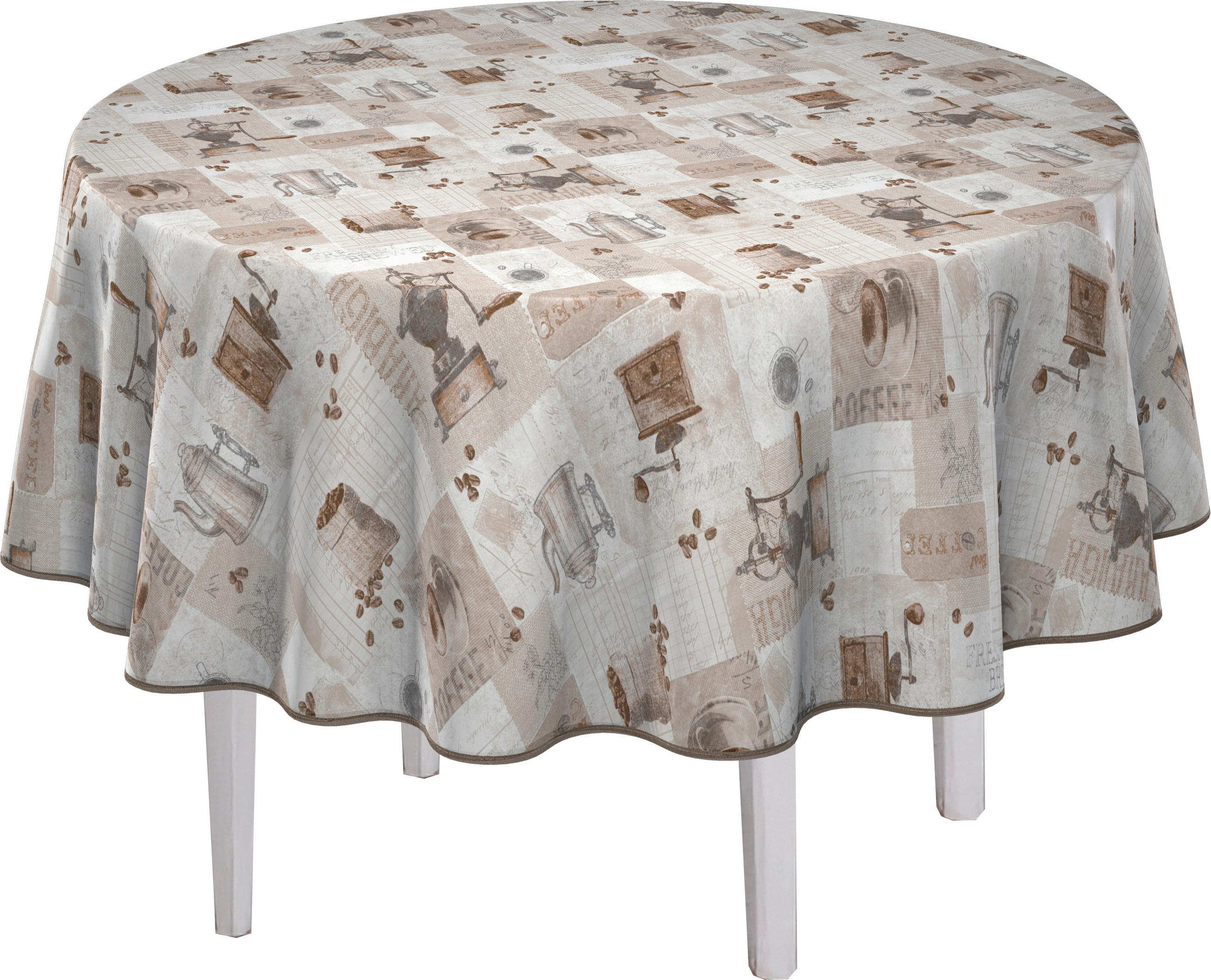 TISCHDECKE MILANO 140 cm  - Beige, LIFESTYLE, Textil (140cm) - Peyer Syntex