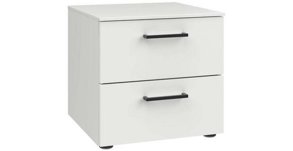 NACHTSCHRANK 42/41/41 cm - Schwarz/Weiß, Design, Holzwerkstoff/Kunststoff (42/41/41cm) - Novel