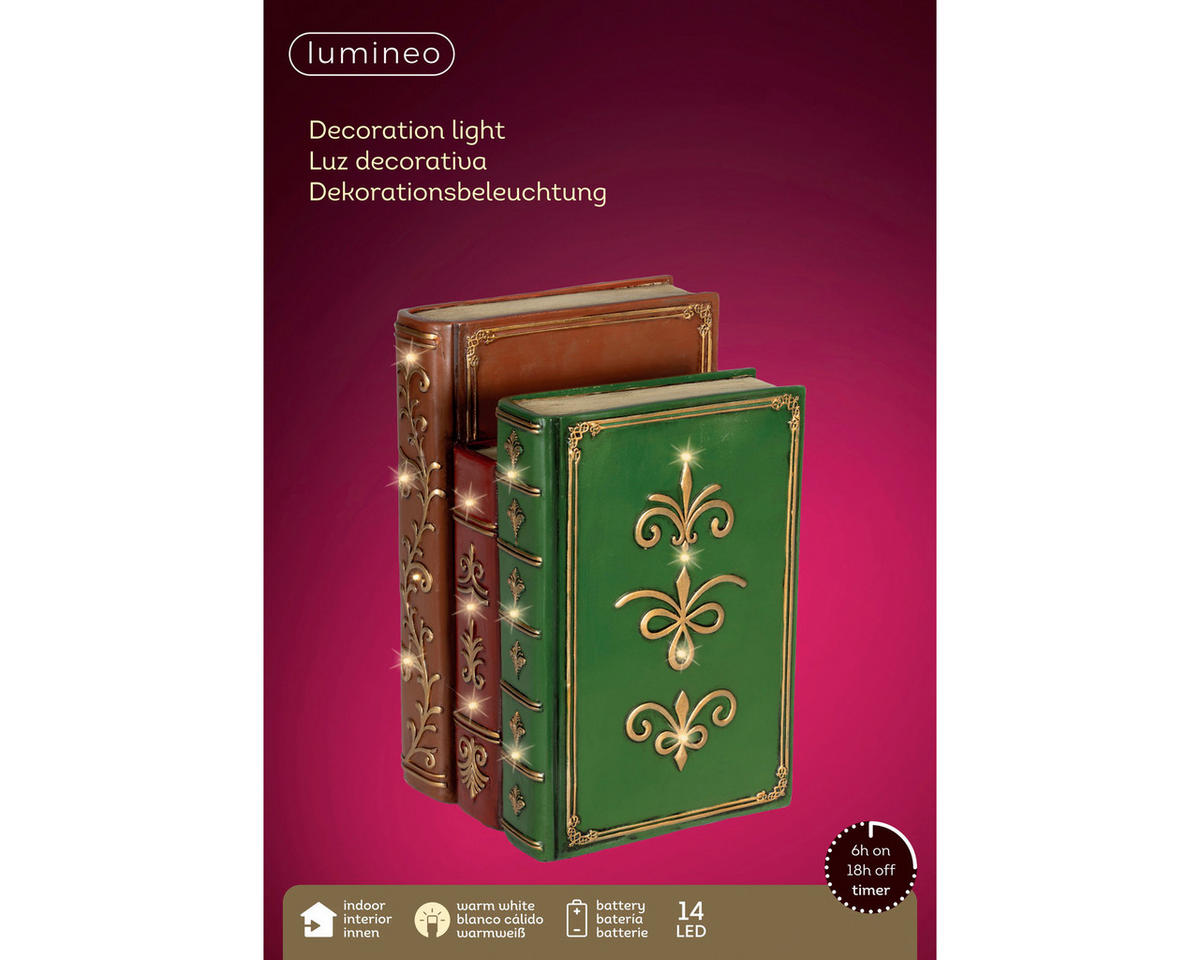 LED-DEKOLEUCHTE 15.5/18.5/27 cm  - Multicolor, Basics, Kunststoff (15.5/18.5/27cm)
