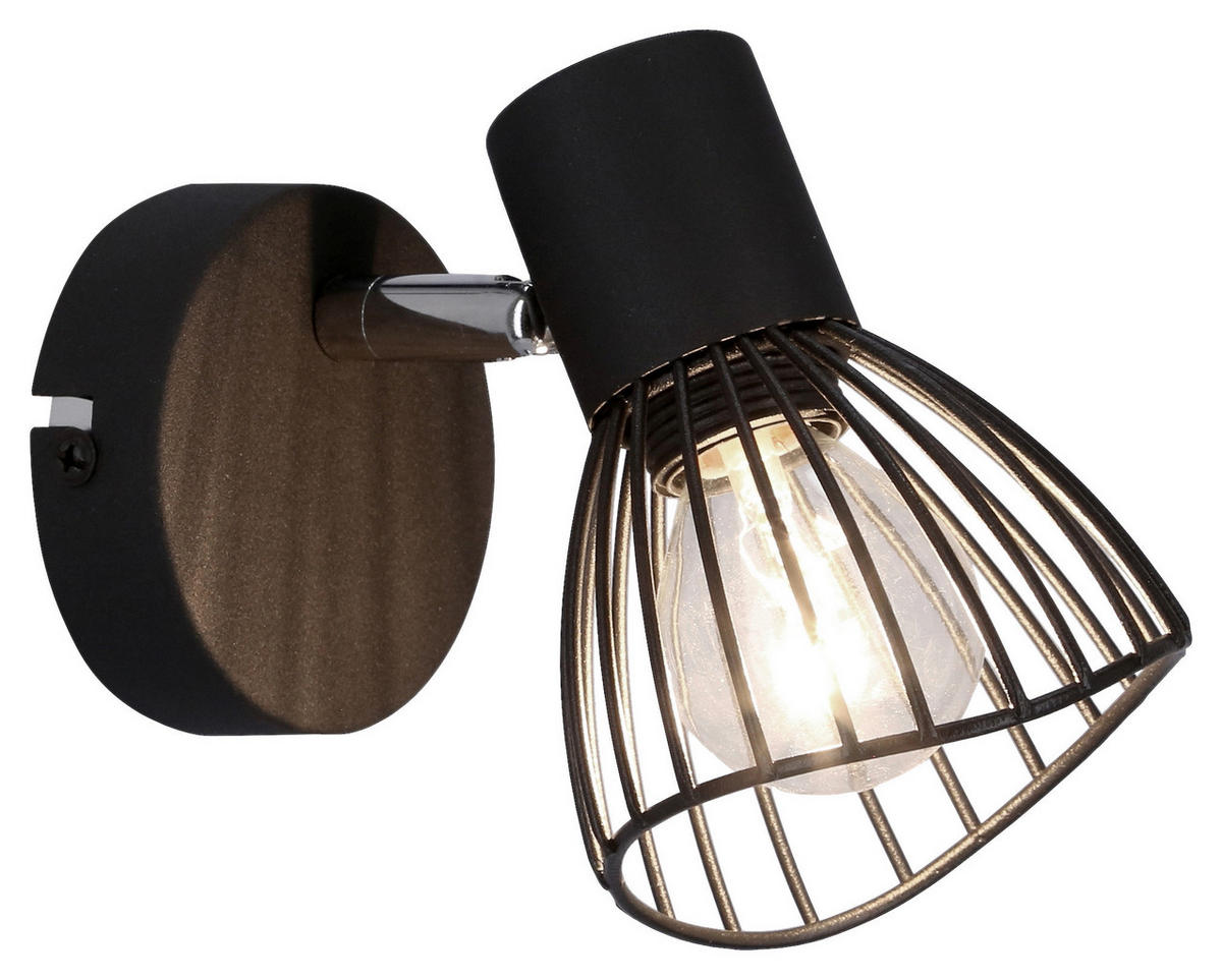 WANDSTRAHLER 8/12/12 cm   - Schwarz, Basics, Metall (8/12/12cm)