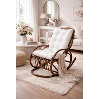 SCHAUKELSTUHL in Braun  - Creme/Braun, Natur, Holz/Textil (62/97/118cm) - MID.YOU