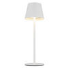 AKKU-TISCHLEUCHTE 10,6/36 cm   - Weiß, Design, Kunststoff/Metall (10,6/36cm) - Globo