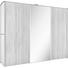 SCHWEBETÜRENSCHRANK 3-türig Sonoma Eiche - Alufarben/Sonoma Eiche, Design, Glas/Holzwerkstoff (280/222/68cm) - Moderano SCHWEBETÜRENSCHRANK 3-türig Sonoma Eiche - Alufarben/Sonoma Eiche, Design, Glas/Holzwerkstoff (280/222/68cm) - Moderano