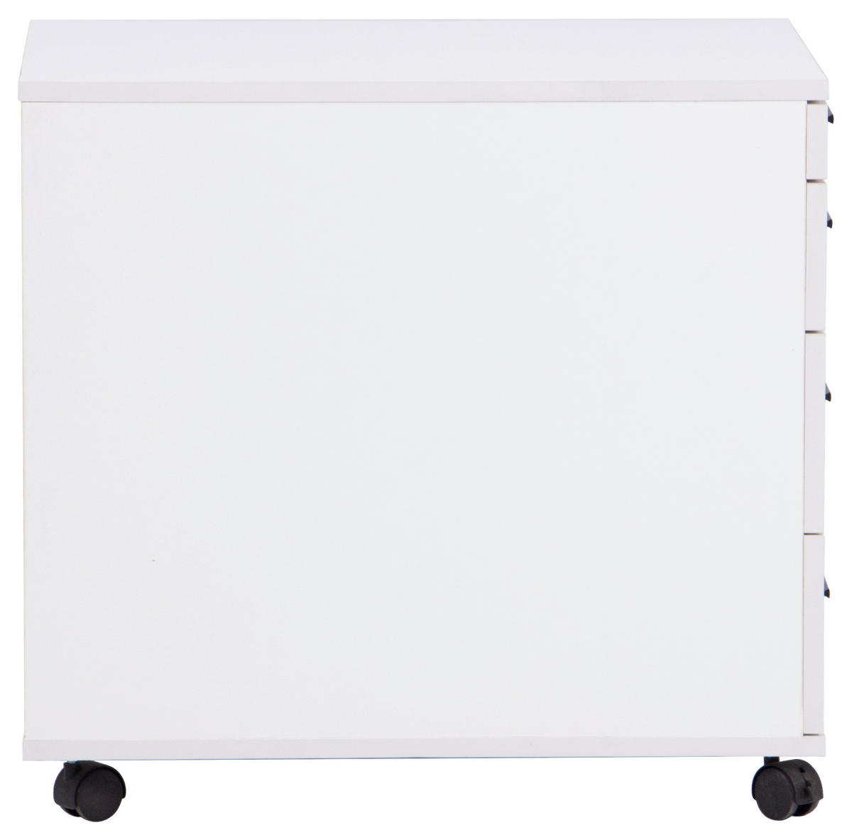 GÖRGŐS KONTÉNER - fekete/fehér, Basics, műanyag/faalapú anyag (43/56/60cm) - Carryhome
